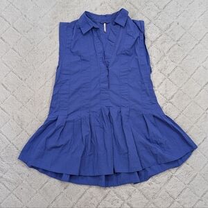 Free People Blue Sleeveless Dress